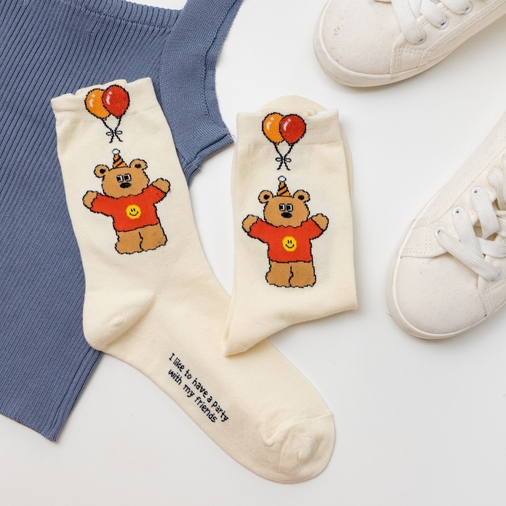 【7-ELEVEN門市團購】【5/8/14雙組】可愛動物中筒襪百搭舒適棉質襪(一件無法接單，請以5/8/14的件數下單-細節圖7