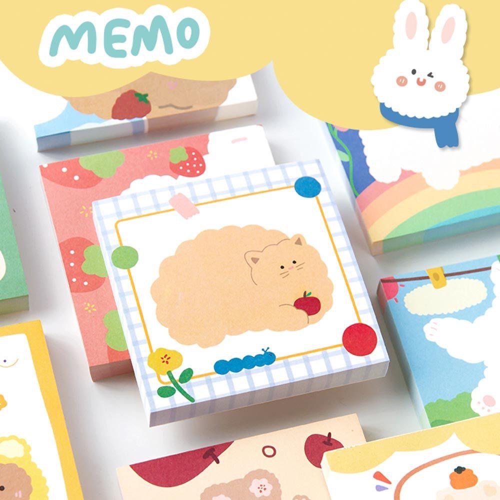 AHUA 阿華有事嗎 綿綿小熊朋友可撕式留言記事便條紙 O0024 可愛 文具 開學用品-細節圖3