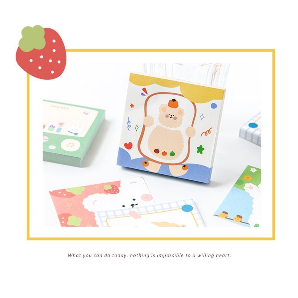 AHUA 阿華有事嗎 綿綿小熊朋友可撕式留言記事便條紙 O0024 可愛 文具 開學用品-細節圖6