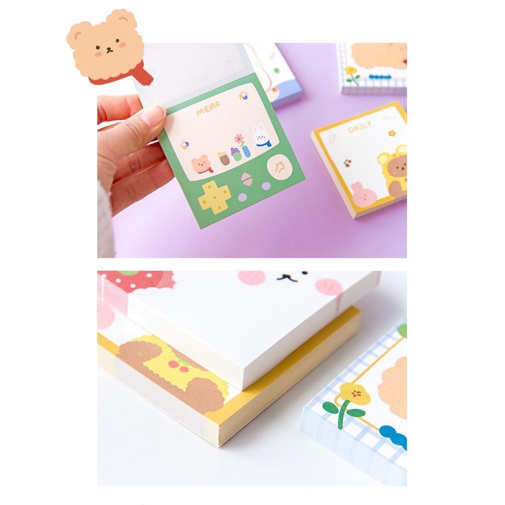 AHUA 阿華有事嗎 綿綿小熊朋友可撕式留言記事便條紙 O0024 可愛 文具 開學用品-細節圖8