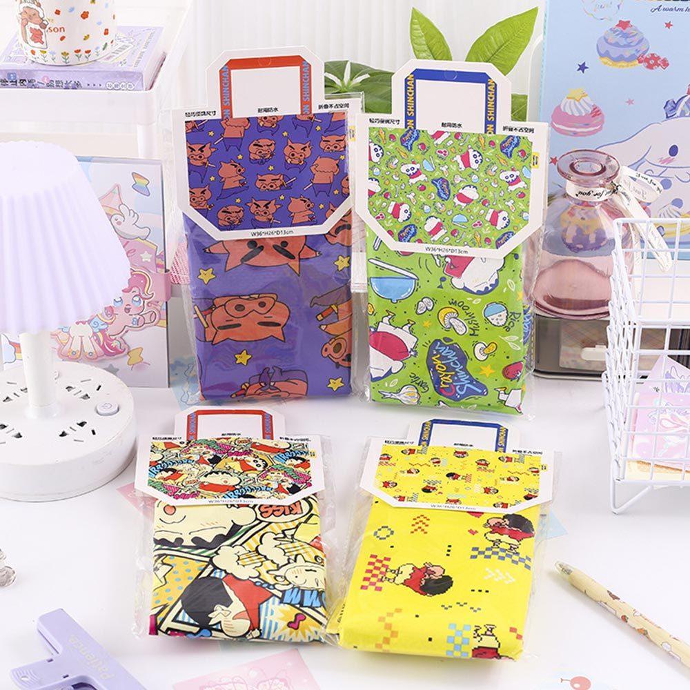 AHUA阿華有事嗎 蠟筆小新手提可折疊手提袋 B0107 摺疊袋 收納袋 防水袋 海灘包 肩背包-細節圖3