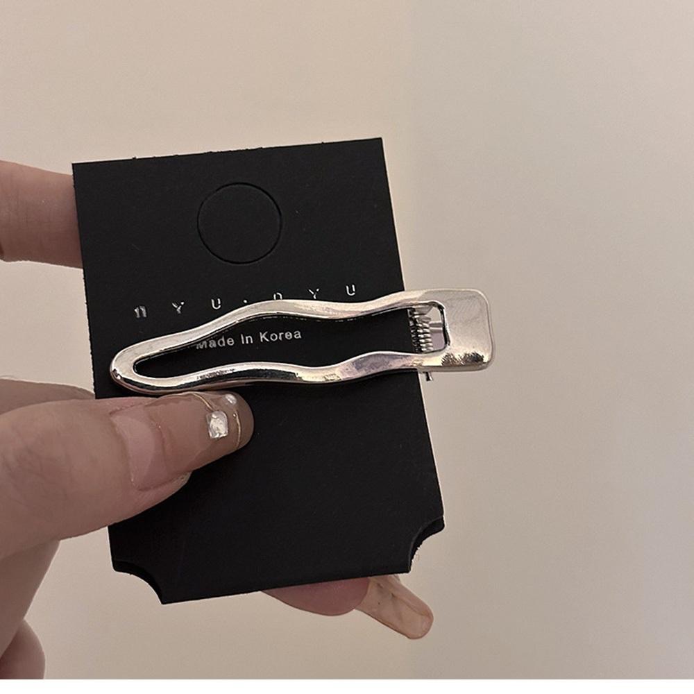 AHUA 阿華有事嗎 金屬縷空波浪髮夾 E0113可愛 百搭 少女 髮夾 瀏海夾 髮飾 配件-細節圖4