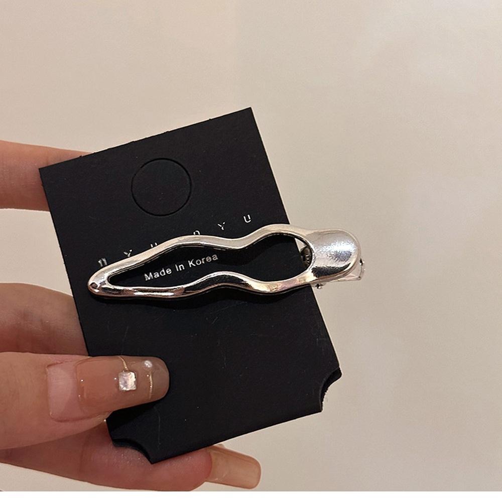 AHUA 阿華有事嗎 金屬縷空波浪髮夾 E0113可愛 百搭 少女 髮夾 瀏海夾 髮飾 配件-細節圖6