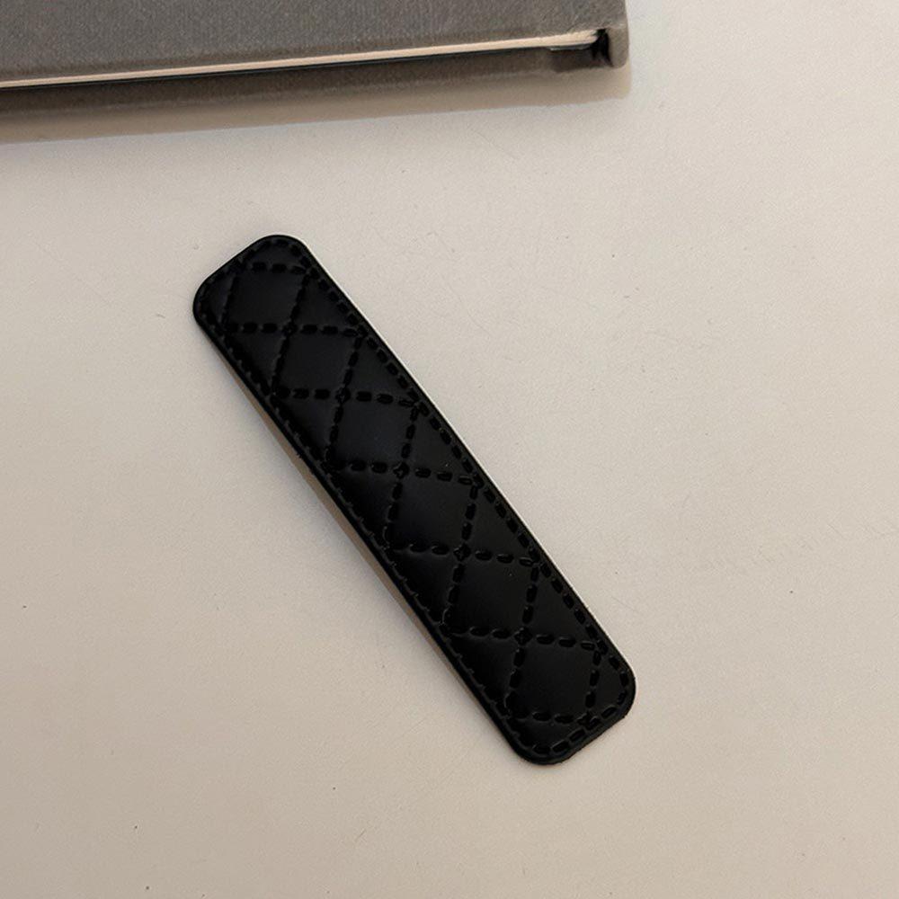 AHUA 阿華有事嗎 純色小香風皮質造型髮夾 E0125 可愛 百搭 少女 髮夾 髮飾 配件-細節圖6