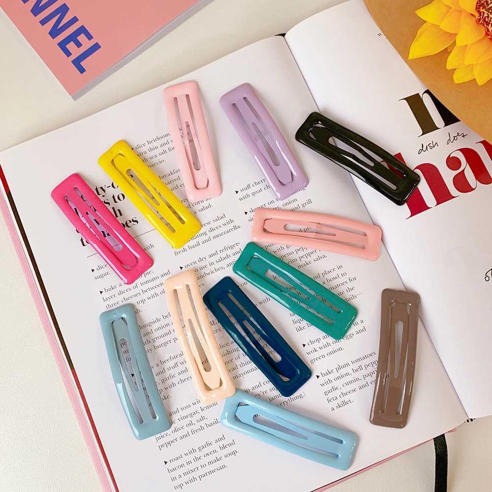 AHUA阿華有事嗎 韓系女裝配件 糖果色長方形BB髮夾【E0085】韓風 Ins風 可愛 清新 髮夾 髮飾 基本款-細節圖3