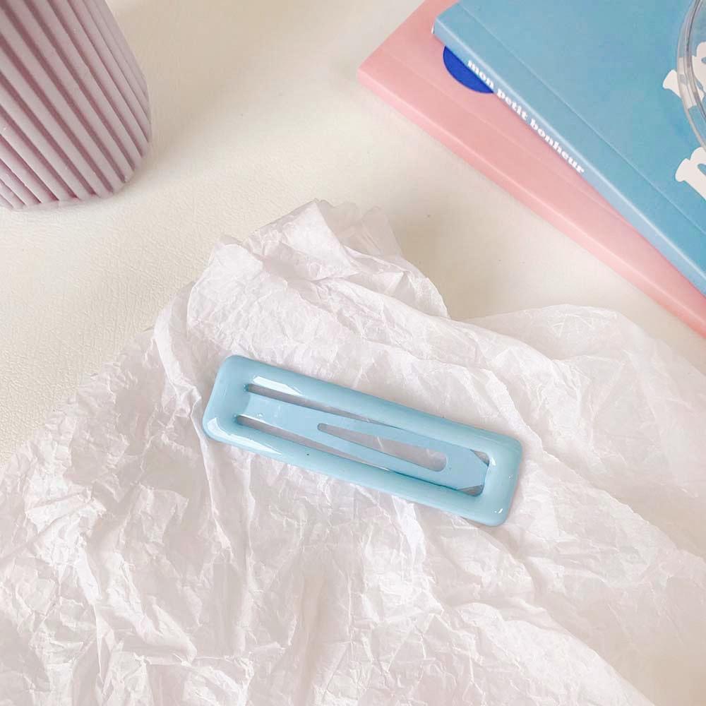 AHUA阿華有事嗎 韓系女裝配件 糖果色長方形BB髮夾【E0085】韓風 Ins風 可愛 清新 髮夾 髮飾 基本款-細節圖9