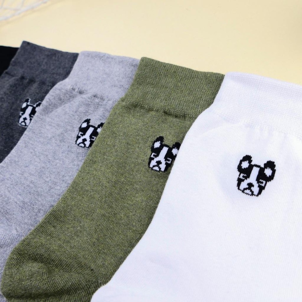 AHUA 阿華有事嗎 純色鬥牛犬小頭男生中筒襪 男襪 K2332 正韓襪子 百搭純棉襪 韓系必備 男襪-細節圖6