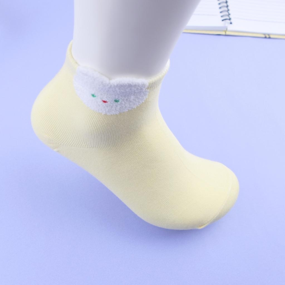 AHUA 阿華有事嗎 立體耳朵毛毛綠眼睛兔兔短襪 K2339 正韓襪子 百搭純棉襪 韓系必備 少女襪-細節圖9