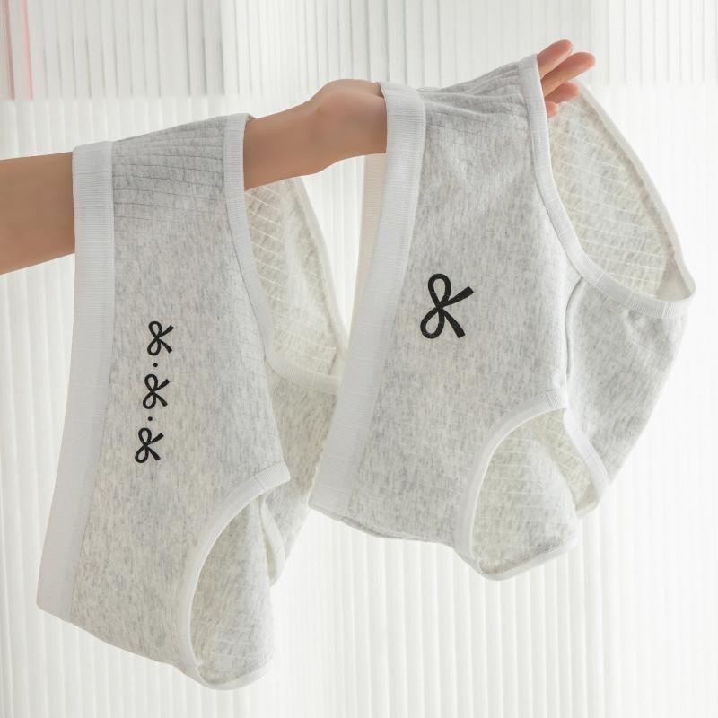 AHUA 阿華有事嗎 麻花灰簡約蝴蝶結系列少女內褲 I0089 女生內褲  流行少女內褲 可愛內褲-細節圖4