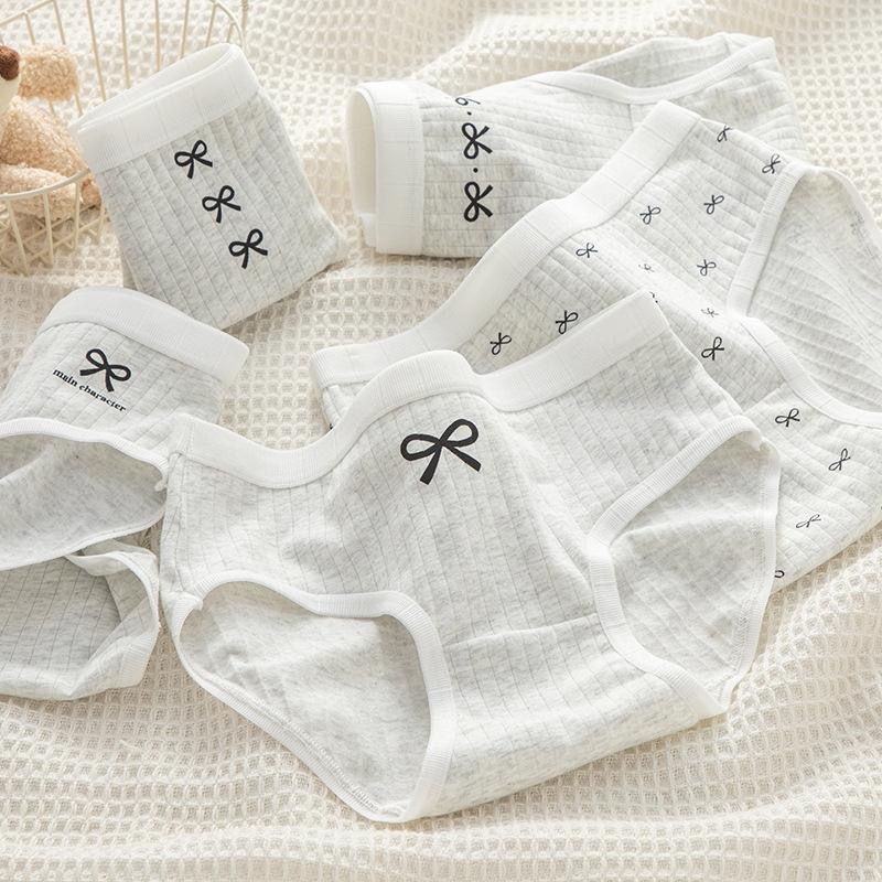 AHUA 阿華有事嗎 麻花灰簡約蝴蝶結系列少女內褲 I0089 女生內褲  流行少女內褲 可愛內褲-細節圖6