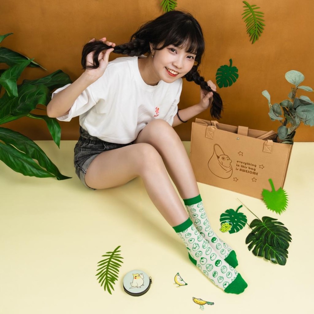AHUA 阿華有事嗎 HUAER超開星聯名中筒襪 Z0042 獨家設計 台灣製造 純棉襪 阿華有事嗎-細節圖7