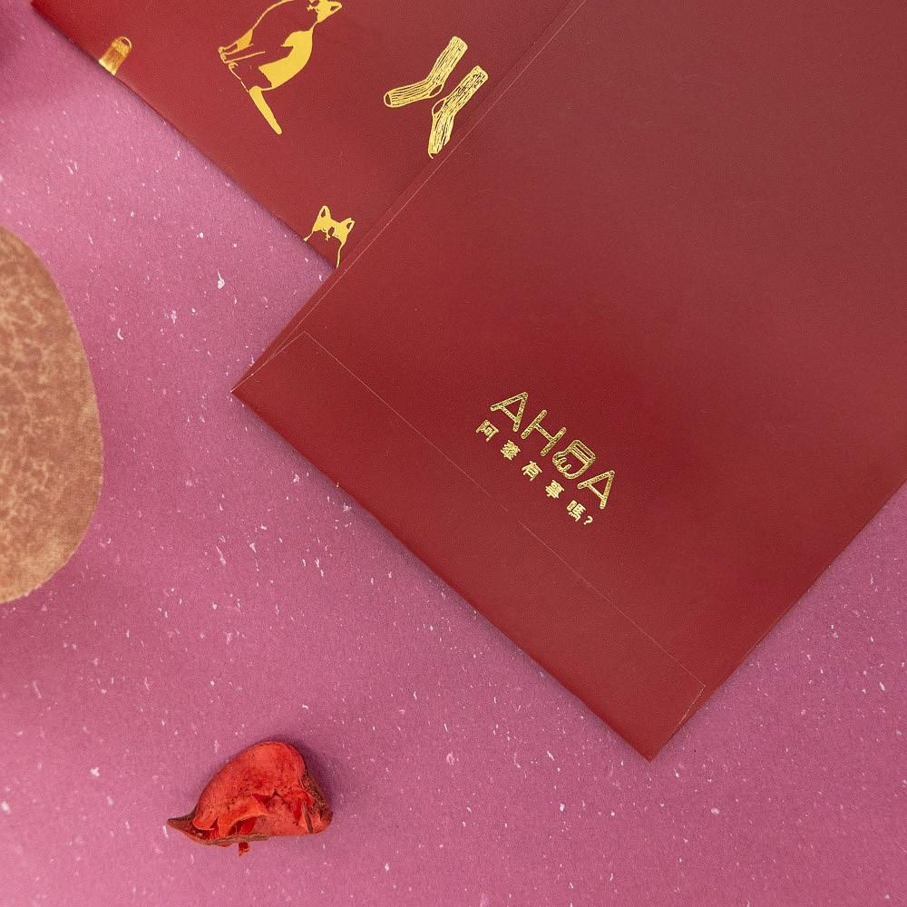 AHUA阿華有事嗎 阿華獨家訂製 2020燙金小賓貓貓紅包袋3入1包 【D0004】新年過年春節 燙金紅包袋-細節圖5