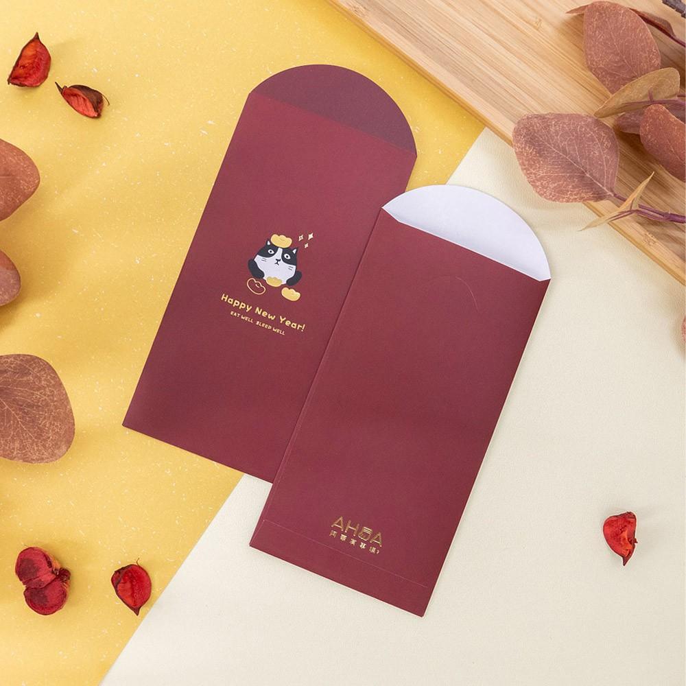AHUA阿華有事嗎 阿華獨家訂製 2021年小賓燙金紅包袋3入1包 D0008 新年過年春節 燙金紅包袋-細節圖6
