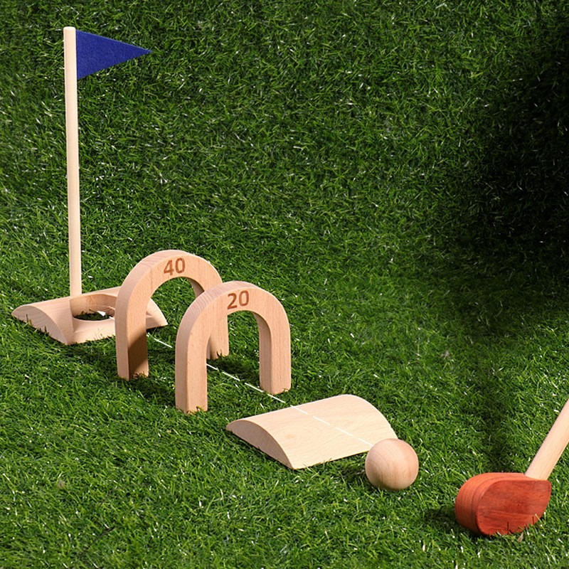 木質高爾夫套裝 兒童仿真高爾夫球 戶外 親子互動 健身運動 室內玩具 生日禮物 送禮-細節圖2