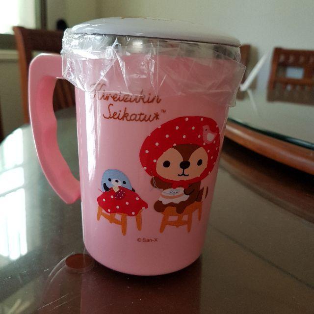 【薇樂園】全新 | 日本超人氣家事小浣熊 304不鏽鋼泡茶杯 7-11限量 粉紅色  好朋友款 -細節圖2