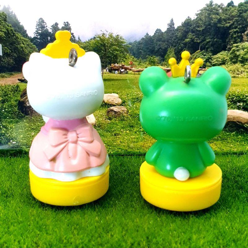 【買七送一🌹】絕版品 凱蒂貓 7-11 夢幻變裝吊飾印章 迷你公仔印章   單賣-細節圖6