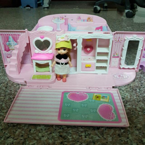 【薇樂園】二手 | MIMI甜心提包屋～韓國最受歡迎的女孩玩具，手提收納超方便～走到哪兒玩到哪兒