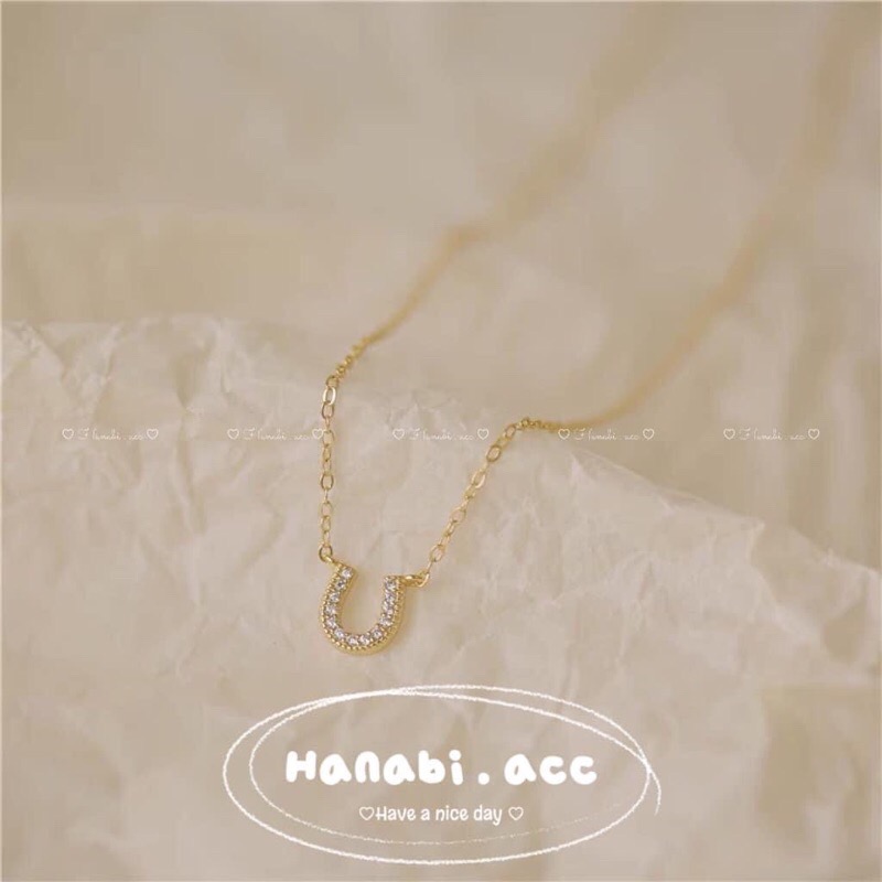 🤍氣質馬蹄小鋯石細手鍊 金色U型手鍊 C型手鍊細手鍊💛-細節圖3