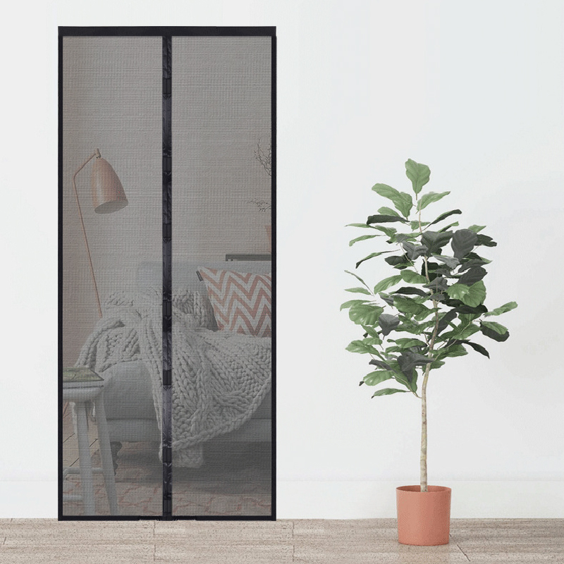 防蚊門簾 磁吸式防蚊門簾 磁吸門簾 魔鬼氈 靜音門簾 寵物門簾 夏天防蚊簾 魔術貼防蚊門簾 空調門簾-細節圖7