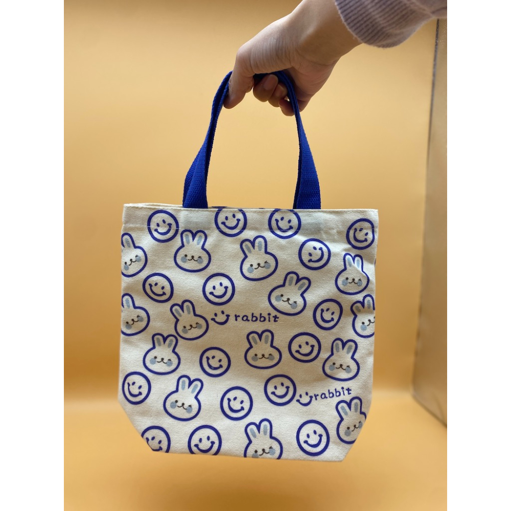 最新款 帆布手提袋 兔兔手提袋 水壺袋 奶瓶袋 尿布袋 環保提袋 媽媽提袋 母嬰外出必備款 伴手禮包裝-細節圖4