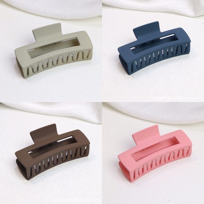 韓系鯊魚夾 髮夾 鯊魚夾 韓國髮夾 莫蘭迪色髮夾 大鯊魚夾 霧面鯊魚夾 造型髮夾 造型髮夾 抓夾 韓國方形夾-細節圖4