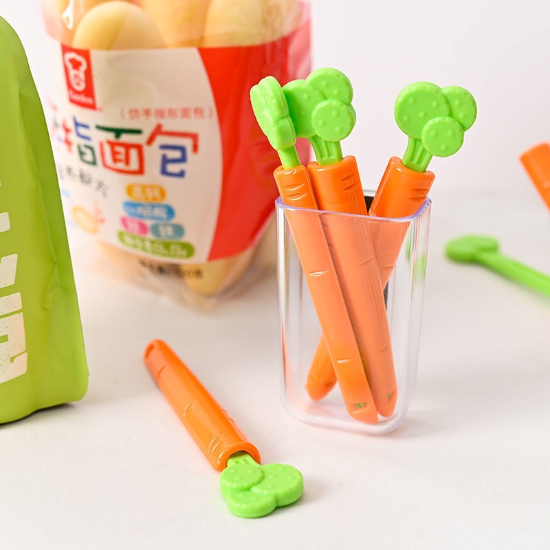 封口夾 食物封口夾 胡蘿蔔零食夾 食品密封夾 食品夾子 食物保鮮夾 封袋夾 零食夾 餅乾密封 可愛封口夾 磁鐵-細節圖2