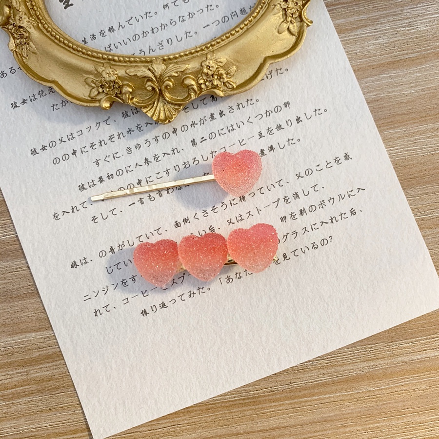 台灣現貨🔥 兒童髮夾 星星髮夾 愛心髮夾 少女愛心清新五角星糖果色髮夾 劉海髮夾 髮飾 髮夾-細節圖4