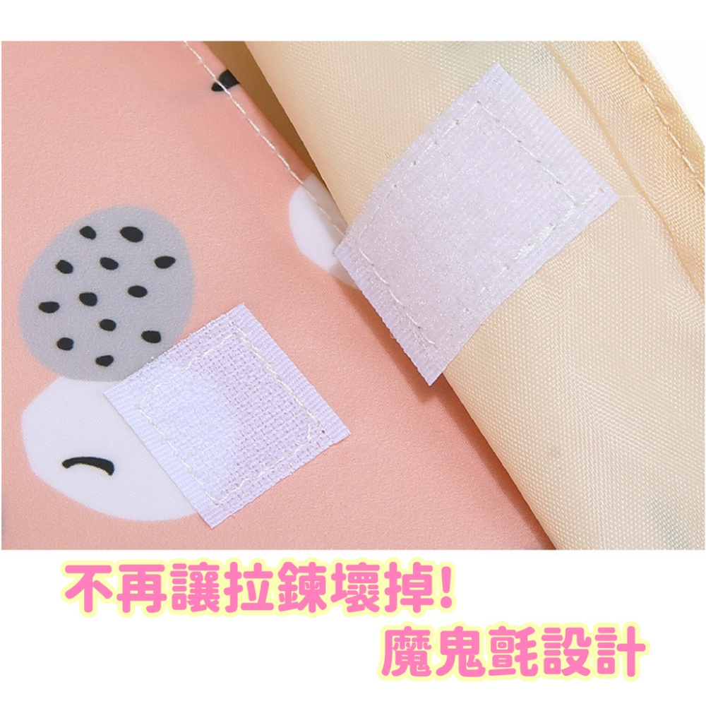 尿布收納袋 尿布包 韓國媽咪推薦 防水尿布包 寶寶防水尿布袋 防水袋 尿布收納 寶寶外出包 防水袋 媽媽包 魔鬼氈設計-細節圖4