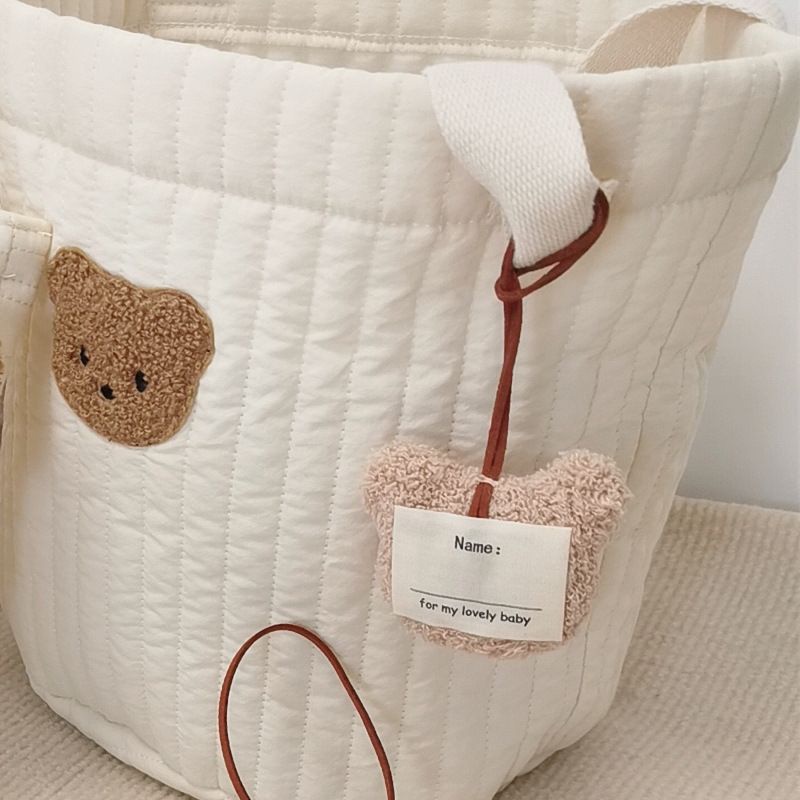 姓名掛飾 韓國ins小熊掛飾 寶寶名牌掛飾 幼稚園名牌 立體小熊掛飾 姓名掛牌 韓風 台灣現貨-細節圖5