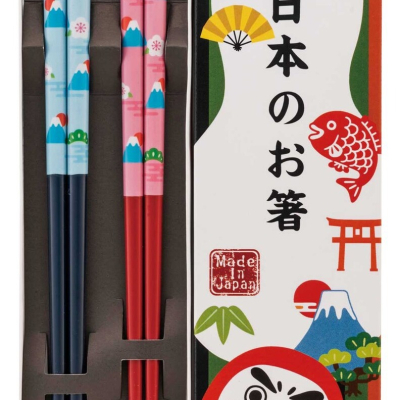 日本Sunlife漆木對筷禮盒-達摩