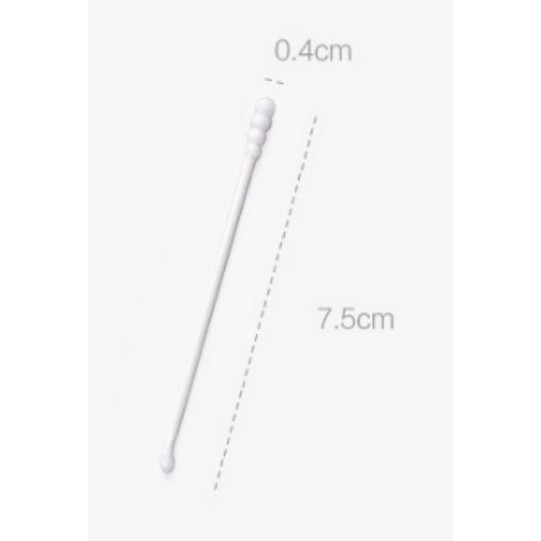 現貨 嬰兒棉花棒 寶寶專用耳勺設計  嬰幼兒童新生兒 掏耳鼻屎雙頭清潔棉花棒 超細-細節圖5