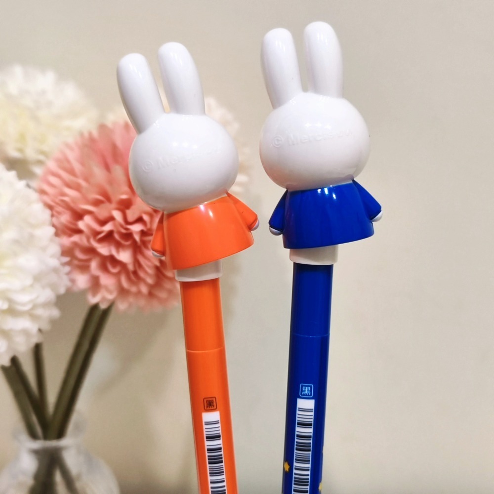 現貨 晨光 正版授權 miffy 米飛 米菲 立體公仔 按動搖搖 可換筆芯 黑色 0.5mm 中性筆-細節圖2