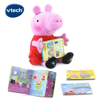 Vtech 粉紅豬小妹-2合1互動故事偶 佩佩豬玩偶 授權 佩佩豬 玩偶 故事書