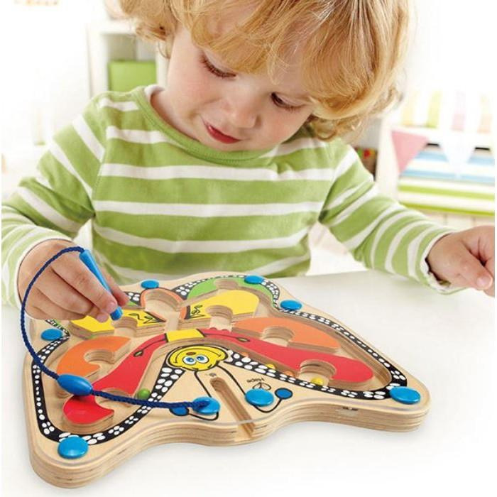 德國 Hape 蝴蝶迷宮 磁性 運筆遊戲-細節圖2