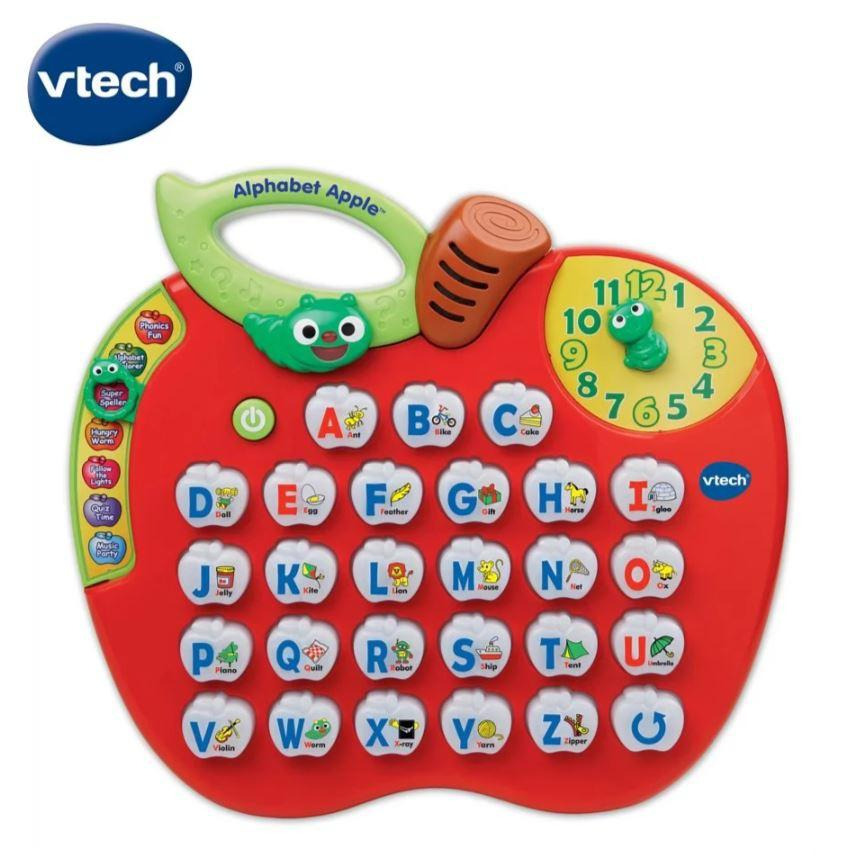 英國【Vtech】電子學習機系列-蘋果字母學習機 藍色蟲蟲版 (新版) 綠色蟲蟲版 發音 字母 數字 拼讀 歌曲 時間-細節圖3