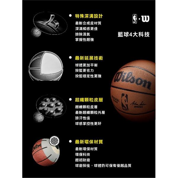 【翔運動】wilson NBA 3號籃球 黃蜂隊 橡膠籃球 室內室外球 WILSON NBA隊徽系列 復古黃蜂隊-細節圖3