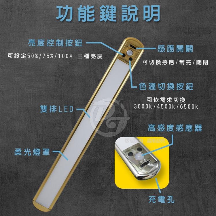 SPARK 磁吸式USB充電感應40cm萬用燈 C090 (兩色) |色溫切換|感應靈敏|-細節圖6
