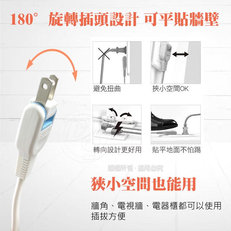 動力公牛 旗艦型 2孔1開2插1m/2m/3m延長中繼線 PB-202-1 |過載自動斷電|耐熱阻燃防火|-細節圖2