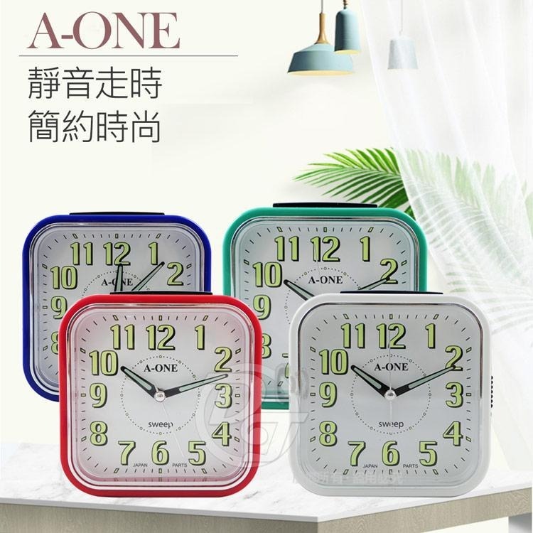 A ONE 方型大數字超靜音貪睡鬧鐘 TG-0134 (4色)-細節圖2
