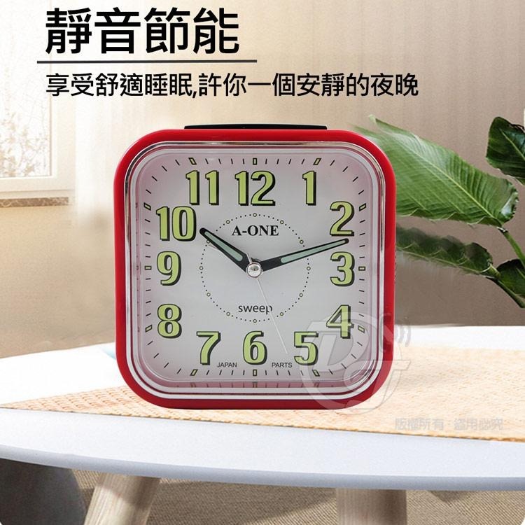 A ONE 方型大數字超靜音貪睡鬧鐘 TG-0134 (4色)-細節圖4
