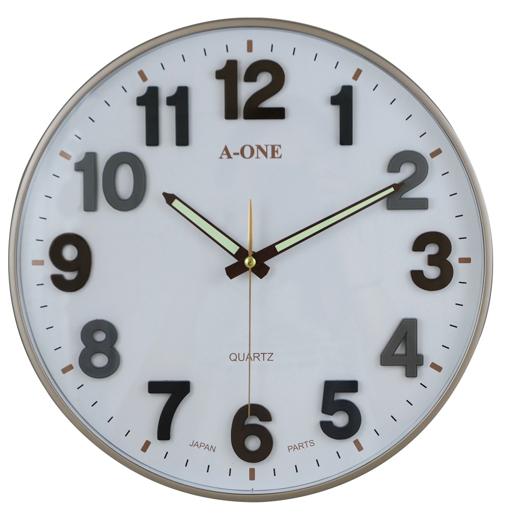 A-ONE 超靜音莫蘭迪3D立體數字掛壁時鐘 TG-0293-細節圖9