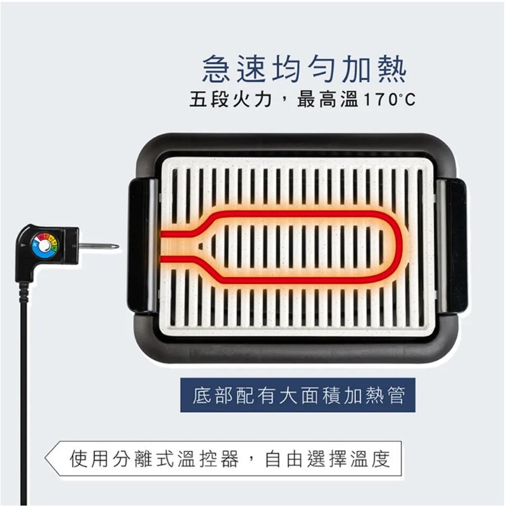 【TRISTAR三星】減煙麥飯石電烤盤TS-F35-細節圖3