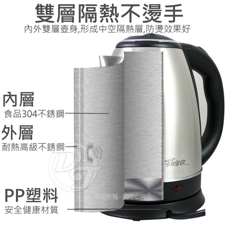 羅蜜歐 1.8L不鏽鋼快煮壺 FCP-1806-細節圖5