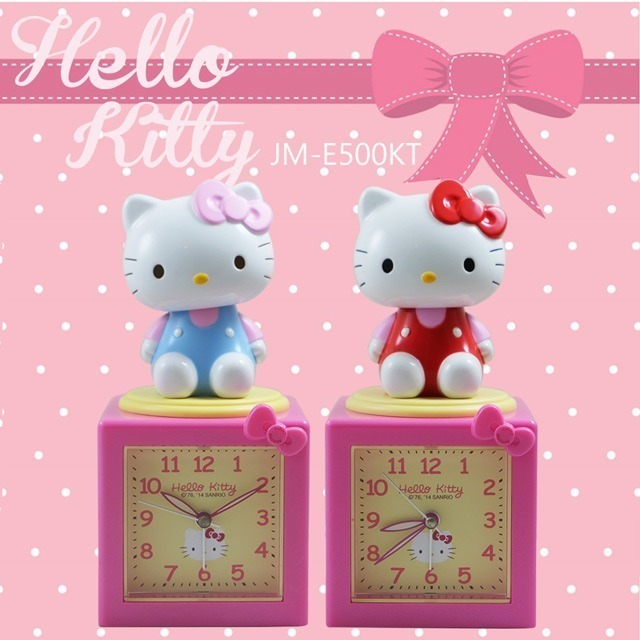 Hello Kitty搖擺公仔超靜音貪睡鬧鐘 JM-E500KT-細節圖2
