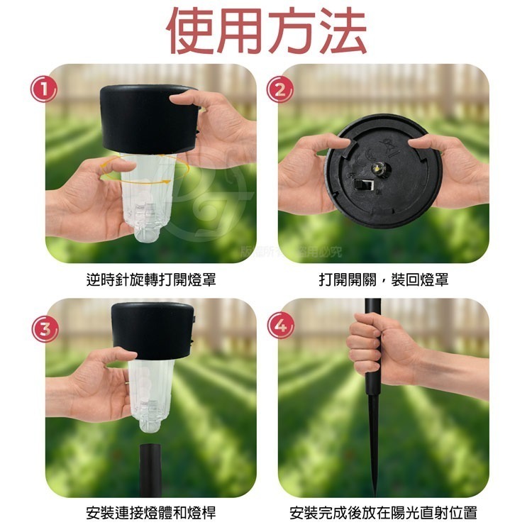 SPARK 太陽能LED自動光控草坪景觀插地燈 MQ811/MQ815/MQ810-細節圖4