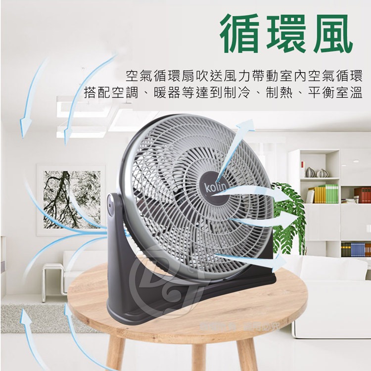 KOLIN 歌林 17吋強勁渦流循環風扇 (KFC-MN1721)-細節圖3
