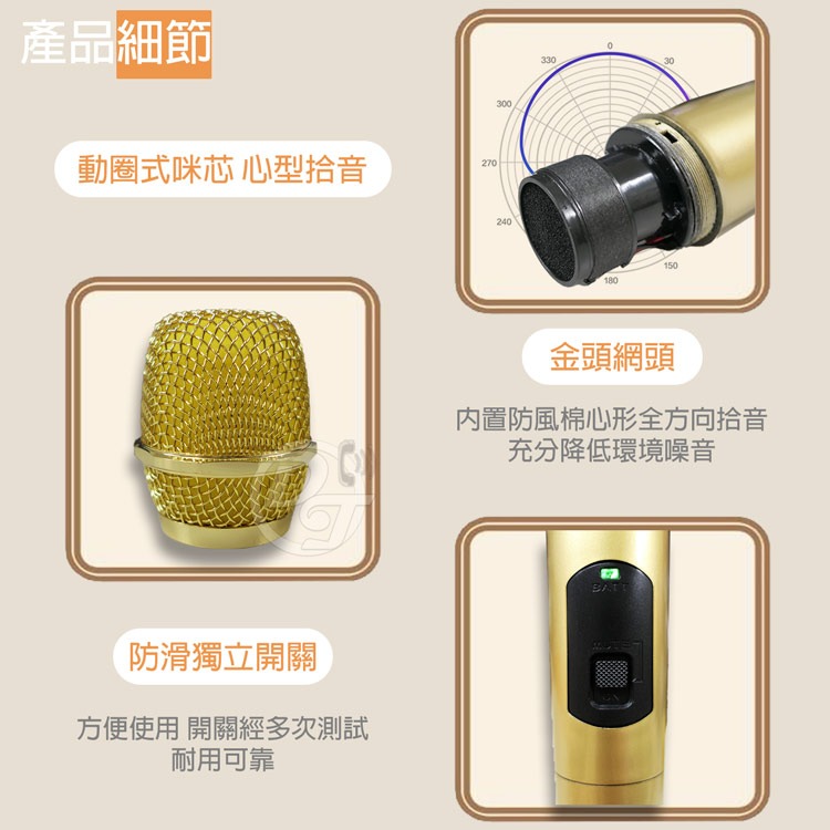 Q&Q動圈式1對1無線麥克風 SY-T5306B-細節圖5