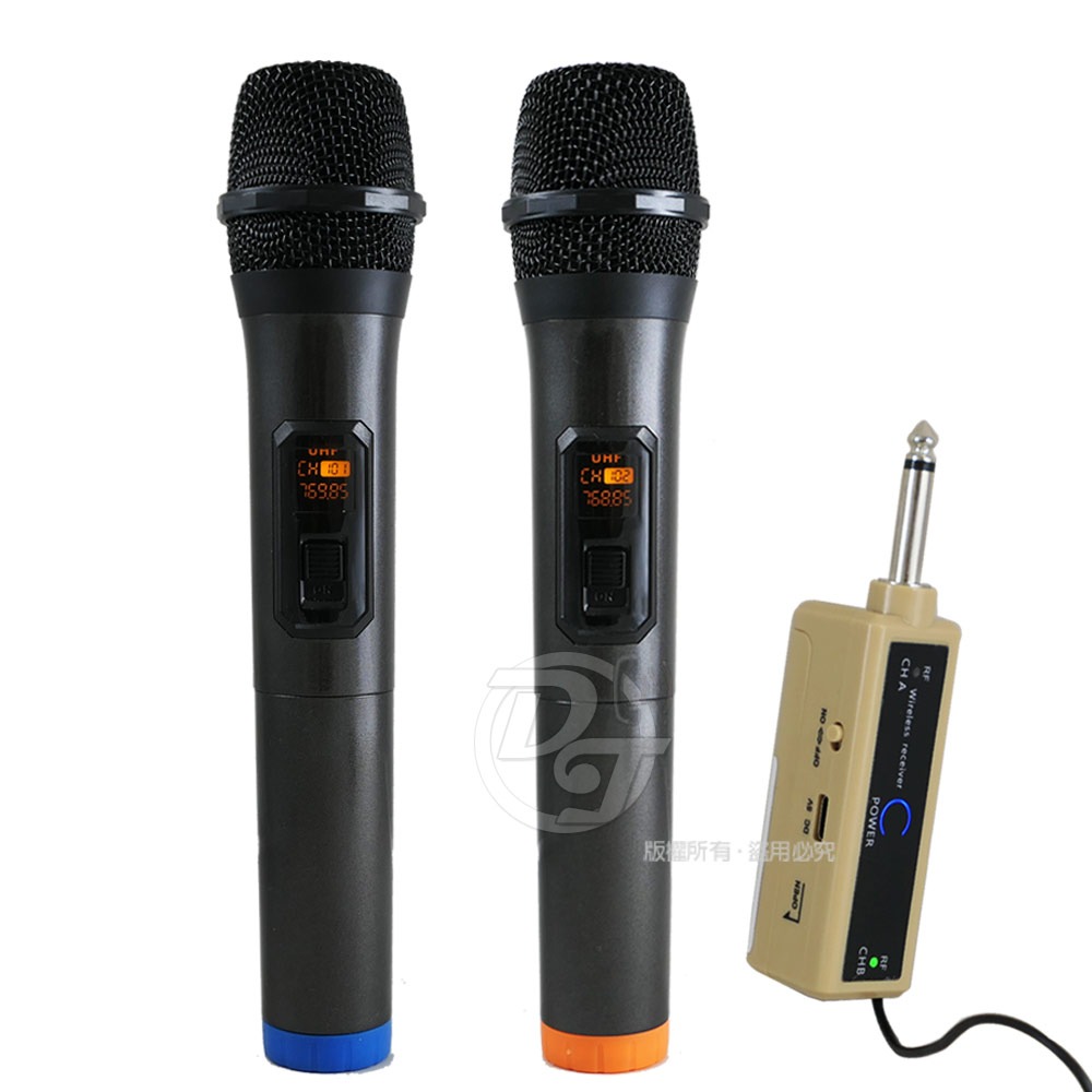 Q&TQ&T 即插即用U段1對2無線麥克風 SY-T5315-細節圖11