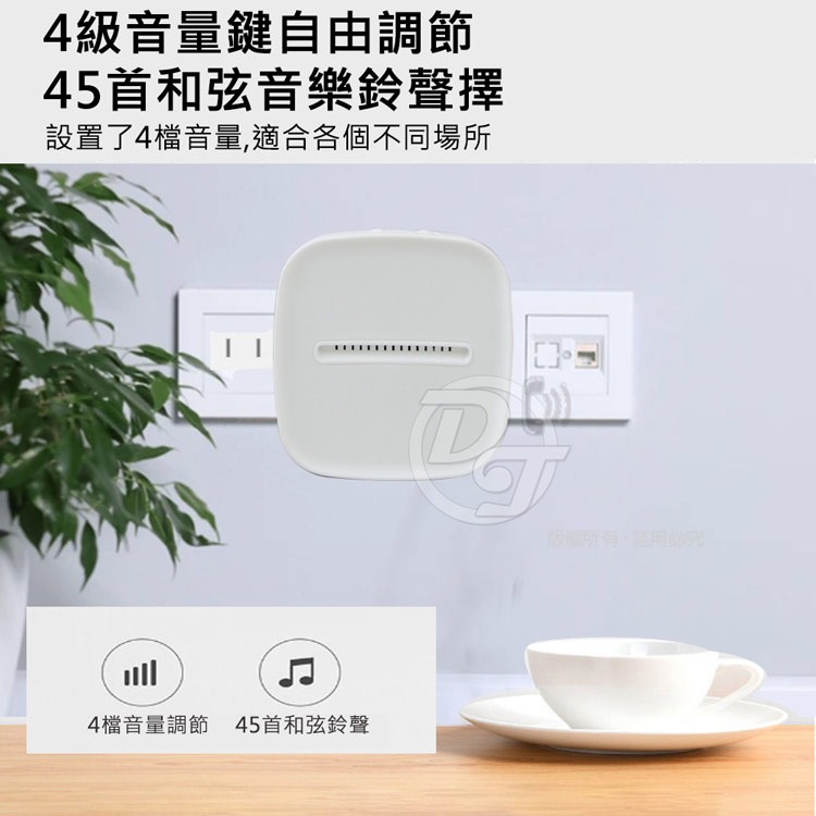 LongPing一對一插電式無線數位緊急看護門鈴 Q-347-細節圖5