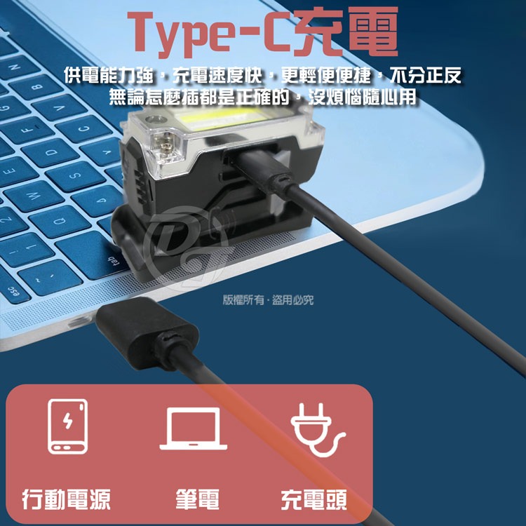 EDSDS 500流明充電式感應頭燈 EDS-K1142 |500流明|強力磁鐵|-細節圖5
